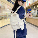 Lkblock Japanese Kawaii Backpack Women Small School Bags For Teenage Girls Candy Color Backpacks New Summer Fashion Student Bags Mochila