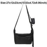 Lkblock Crossbody Bags Unisex Shoulder Bags Casual Solid Color INS Fashion Composite Bags for Women Men Couple Messenger Bag