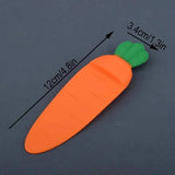 Lkblock 1Pcs Cute Cartoon Carrot Bookmarks Book Holder Binder Index Divider Reading Auxiliary Tools Student Stationery School Supplies