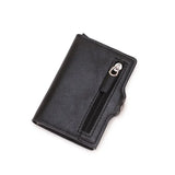 Lkblock New PU Leather Men Wallet Rfid Anti-magnetic Credit Cards Holder with Organizer Coin Pocket & Money Clips Purse