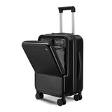 Lkblock Front Opening Zipper Travel Suitcase Luggage on Mute Universal Wheel Fashion Multifunction Carry-Ons Cabin Boarding Bag