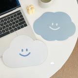 Lkblock Kawaii Cloud Mouse Pad Cute Desk Mat Waterproof Non Slip Insulation Pad Korean Stationery Table Mat Coster Office Supplies