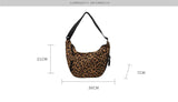 Lkblock Leopard Shoulder Bags For Women Fashion Cloth Messenger Bags Large Capacity Crossbody Packages Cute Canvas Female Hobos