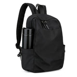 Lkblock Man Canvas Designer Waterproof Sports Travel Male Backpacks Mini Men's Backpack Fashion Small Black Shoulder School Bag