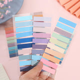 Lkblock Colorful Transparent Sticky Notes Self -Adhesive Book Marker Stickers Annotation Tabs Paper Stationery School Office Supplies