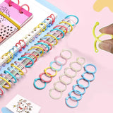 Lkblock Simple Loose-leaf  Binder Rings Circle Flexible Plastic Book Hoops Paper Photo Album Binding Tools Office School Supplies