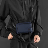 Lkblock New Message Men Chest Bags Waterproof For Business Leisure Crossbody Adjustable Shoulder Strap Multi-function Large Pocket