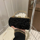 Lkblock Hot Selling Trend Chain Sequin Fashionable High-quality Women's Shoulder Bag 2024 New Casual Women's Crossbody Bag Handbag