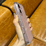 Lkblock 2024 New Luxury Bling Glitter Transparent Phone Case For iPhone 16 15 14 13 12 11 Pro Max 16 Plus Soft TPU Shockproof Back Cover