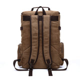 Lkblock Men's Backpack Vintage Canvas Backpack School Bag Men's Travel Bags Large Capacity Backpack Laptop Backpack Bag High Qualit