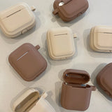 Lkblock Brown Khaki Silicone Case for Apple Airpods 3 Earphone Case Airpods Pro Protective Case for Air Pods Pro 2/ Airpods 1 2 Cover