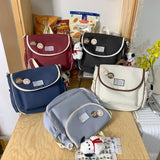 Lkblock Korean Ulzzang Nylon Bag Women Fashion Crossbody Bags Students School Bag Handbags and Tote Backpack Women Shoulder Bag Bolso