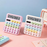 Lkblock Dopamine Candy Colored Desktop Calculator, High Beauty, Office, School, Student Stationery, Cute, Kawaii