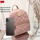 Lkblock - Cute Mini Small Size Women's Backpack, With Adjustable Strap, Zipper Casual Shoulder Bag, Mobile Casual Phone Bag, Casual Camera Bag, Lipstick Bag, Key Bag (17*8*19)cm