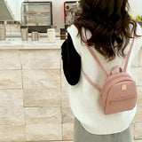 Lkblock - Cute Mini Small Size Women's Backpack, With Adjustable Strap, Zipper Casual Shoulder Bag, Mobile Casual Phone Bag, Casual Camera Bag, Lipstick Bag, Key Bag (17*8*19)cm