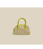 Lkblock Summer Beach Plaited Straw Bags Eco Friendly Handwoven Casual Totes Top Handle Handbag Simple Design Crossbody Bags