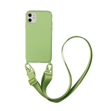 Lkblock Silicone Lanyard Phone Case For iPhone 12 13 11 Pro Max 7 8 Plus X XR XS Max Ultra Cover With Neck Strap Crossbody Necklace Cord