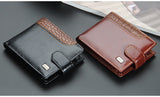 Lkblock Hasp Men Wallets Free Name Customized Card Holder Short Male Purse Crocodile Pattern High Quality PU Leather Wallet For Men