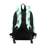 Lkblock Waterproof Nylon Casual Cactus Printing Women School Backpack For Student Girls Laptop Bag Bookbag Travel Bagpack Mochila