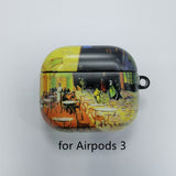 Lkblock Van Gogh oil painting protective case for Airpods Pro cover bluetooth wireless earphone charging bag for airpod 2 air pod cases