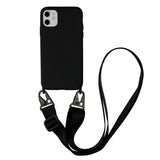 Lkblock Silicone Lanyard Phone Case For iPhone 12 13 11 Pro Max 7 8 Plus X XR XS Max Ultra Cover With Neck Strap Crossbody Necklace Cord