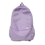 Lkblock New Waterproof Nylon Women Backpack Female Travel Bag Backpacks Schoolbag for Teenage Girls Solid Color Bookbag Mochila Bookbag