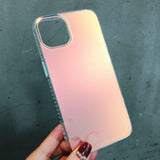 Lkblock Luxury Matte Laser Aurora Phone Case for iPhone 13 Pro Max 12 11 XS X XR 7 Plus 12 13 Mini Hybrid Ammor Shockproof Back Cover