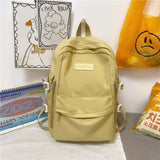 Lkblock Waterproof Nylon Women Backpack Multi-Pocket Student Rucksack Female Travel Bag Book Schoolbag For Teenage Girl Boys Satchel