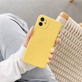 Lkblock Soft Silicone Candy Colour Phone Case For iPhone 11 12 Pro Max 13Mini Camera Protection XS X XR 7 8 Plus SE2020 Matte Shockproof