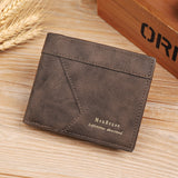 Lkblock Men's Leather Brand Luxury Wallet Short Men's Wallet Credit Card 2021 Top Vintage Male Small Wallet Coin Purse Brand Wallet