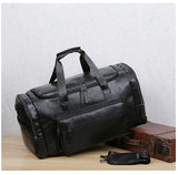 Lkblock Retro Leather Travel Tote Bags Male Weekend Bag Mens Large Capacity Hand Luggage Duffel Handbags Shoulder Bag Dropshipping X245C
