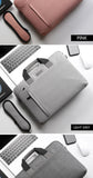 Lkblock Laptop Bag case 13.3 14 15.6 17.3 inch Waterproof Notebook Bag for Macbook Air Pro 13 15 Computer Shoulder Handbag Briefcase Bag