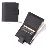 Lkblock Men Women Fashion Solid Color Credit Card ID Card Multi-slot Card Holder Casual PU Leather Mini Coin Purse Wallet Case Pocket