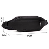 Men 's Chest Bag Anti-thef New Multifunction PU Waist Bag for Sports Male Waterproof Outside Fanny Bag pack Shoulder Bag