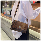 Lkblock Snake Pattern women flap bags PU Leather ladies Handbag Luxury Designer Wide Strap Sling bag for female Shoulder Crossbody Bag