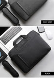 Lkblock Laptop Bag case 13.3 14 15.6 17.3 inch Waterproof Notebook Bag for Macbook Air Pro 13 15 Computer Shoulder Handbag Briefcase Bag