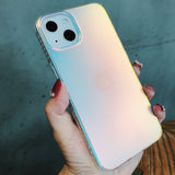 Lkblock Luxury Matte Laser Aurora Phone Case for iPhone 13 Pro Max 12 11 XS X XR 7 Plus 12 13 Mini Hybrid Ammor Shockproof Back Cover