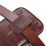 Lkblock Men's Genuine Leather Waist Packs Phone Pouch Bags Waist Bag Male Small Chest Shoulder Belt Bag 2022 Designer Crossbody Bags