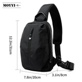 Male Shoulder Chest Bag for Men Casual Crossbody Bag Men Anti Theft School Summer Outdoor Short Trip Messengers Sling Bag