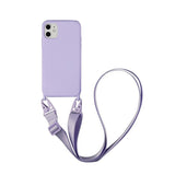 Lkblock Silicone Lanyard Phone Case For iPhone 12 13 11 Pro Max 7 8 Plus X XR XS Max Ultra Cover With Neck Strap Crossbody Necklace Cord