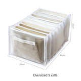 Lkblock Sweater Clothes Storage Grid Boxes Student Dormitory Wardrobe Closet Drawer Organizer T-shirt Pants Clothing Separation Box