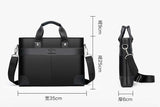 Lkblock Brand Business Men's Briefcase High Quality Totes Leather Men Laptop Handbags Messenger Bags For Male