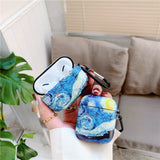 Lkblock Van Gogh oil painting protective case for Airpods Pro cover bluetooth wireless earphone charging bag for airpod 2 air pod cases