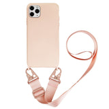 Lkblock Silicone Lanyard Phone Case For iPhone 12 13 11 Pro Max 7 8 Plus X XR XS Max Ultra Cover With Neck Strap Crossbody Necklace Cord