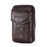 Men Cowhide Leather Fanny Waist Bag Classic Texture Creative Delicate Design Chic Business Solid Mobile Phone Belt Bum Pouch