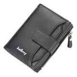 Lkblock Baellerry Men Wallets Fashion Short Desigh Zipper Card Holder Men Leather Purse Solid Coin Pocket High Quality Male Purse