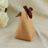 Lkblock 25/50pcs Blank Kraft Paper Bag White Black Candy Bag Wedding Favors Gift Box Package Birthday Party Decoration Bags With Ribbon