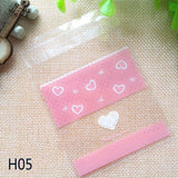 Lkblock 50pcs Cute Cartoon Plastic Bag Wedding Birthday Party Favors Cookie Candy Gift Packaging Bags OPP Self Adhesive Pouch Bags