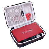 Lkblock EVA Hard Travel Case for Focusrite Scarlett Solo 2i2 (2nd Gen) USB Audio Interface