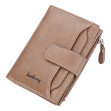 Lkblock Baellerry Men Wallets Fashion Short Desigh Zipper Card Holder Men Leather Purse Solid Coin Pocket High Quality Male Purse